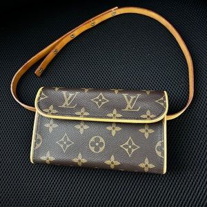 Authentic Louis Vuitton Monogram Canvas Florentine Waist Bag